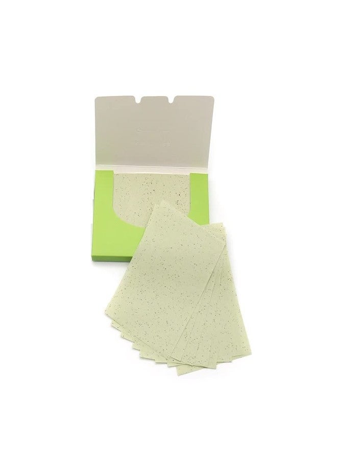 Mluffy Oil Absorption Blotting Paper Tissue To Remove Excess & Shine for Skin Care for Men's (Green) (100 Piece) - Image 4