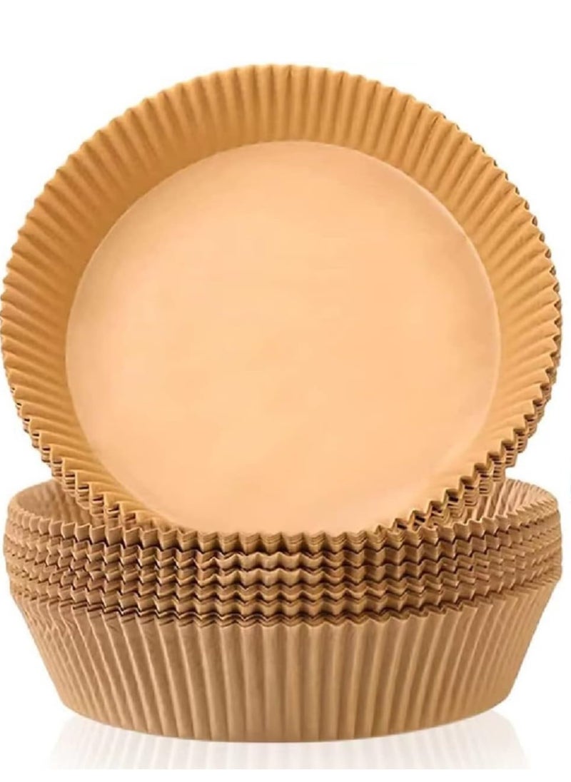 ALMUFARREJ - 50 Piece Air Fryer Round Nonstick Steamer Pads High Quality Parchment Paper for Baking - Image 1