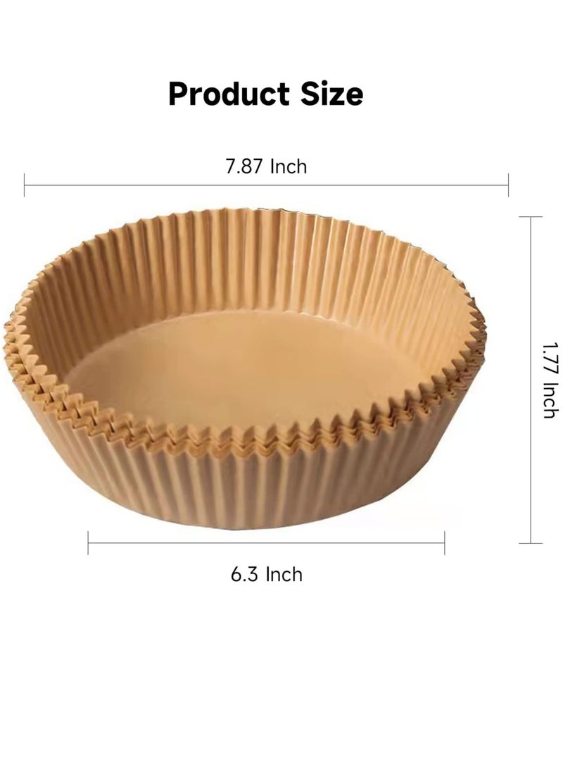 ALMUFARREJ - 50 Piece Air Fryer Round Nonstick Steamer Pads High Quality Parchment Paper for Baking - Image 1