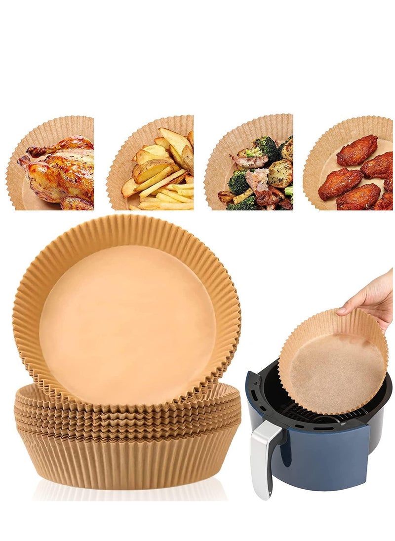 ALMUFARREJ - 50 Piece Air Fryer Round Nonstick Steamer Pads High Quality Parchment Paper for Baking - Image 1