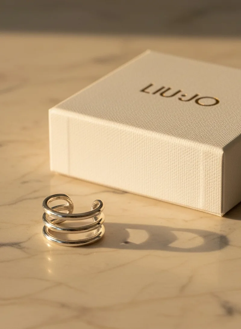 ليو جو لي جو أساور أذن ثلاثية فضية