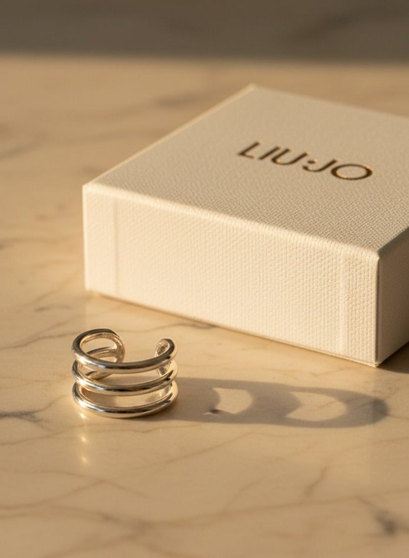 Liu Jo Triad Silver Ear Cuffs - LJ2733 - Image 3