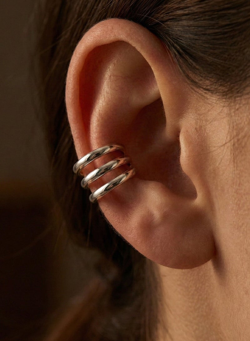 Liu Jo Triad Silver Ear Cuffs - LJ2733 - Image 2