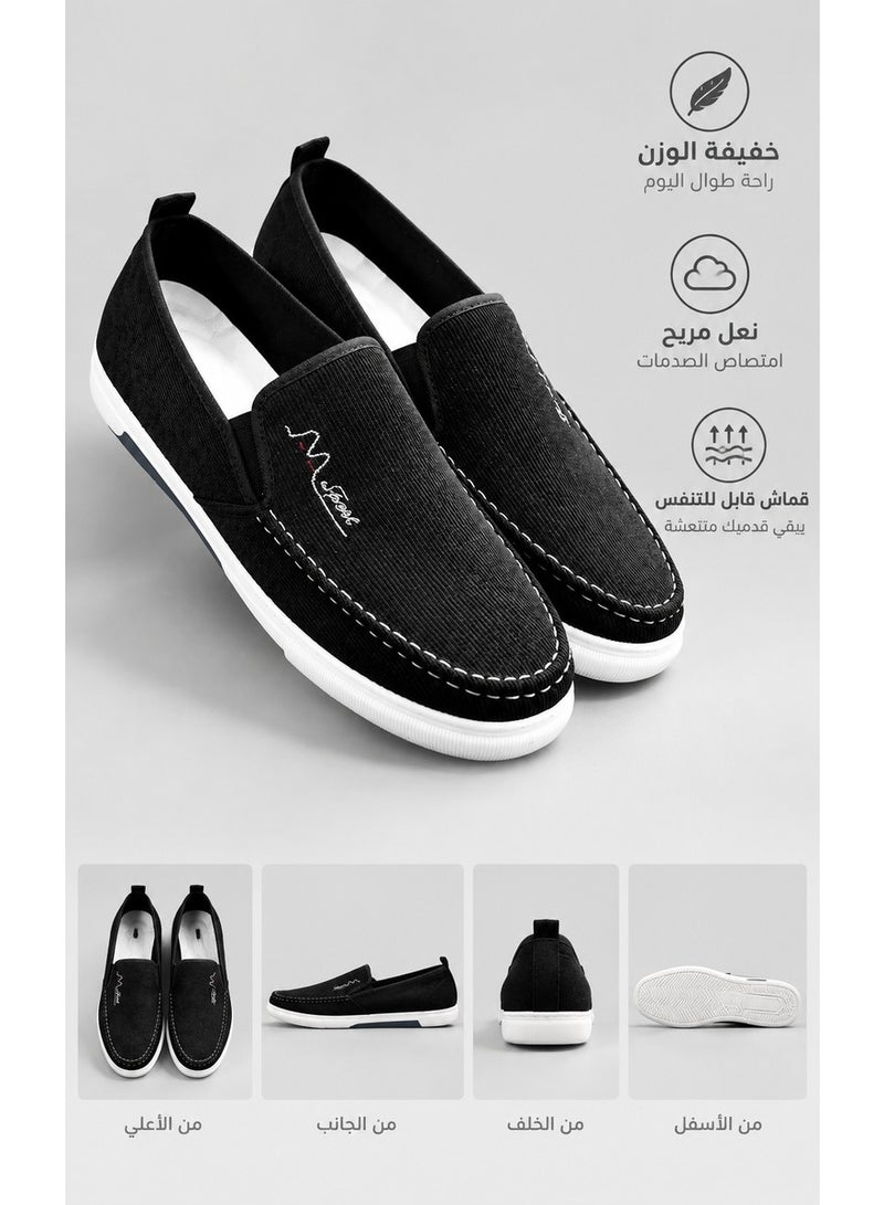 Amity Men's Casual Slip-On Canvas Loafers - Lightweight, Soft Insole, Non-Slip - Image 2