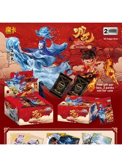 Explosions Which All-powerful Sea Card Blind Box Card Collection Peripheral Collection Card One Yuan Two Yuan Card Card Magic Pill Card-Color:2 Yuan Nezha Cards In A Box Of 30 Packs Of 90 Cards