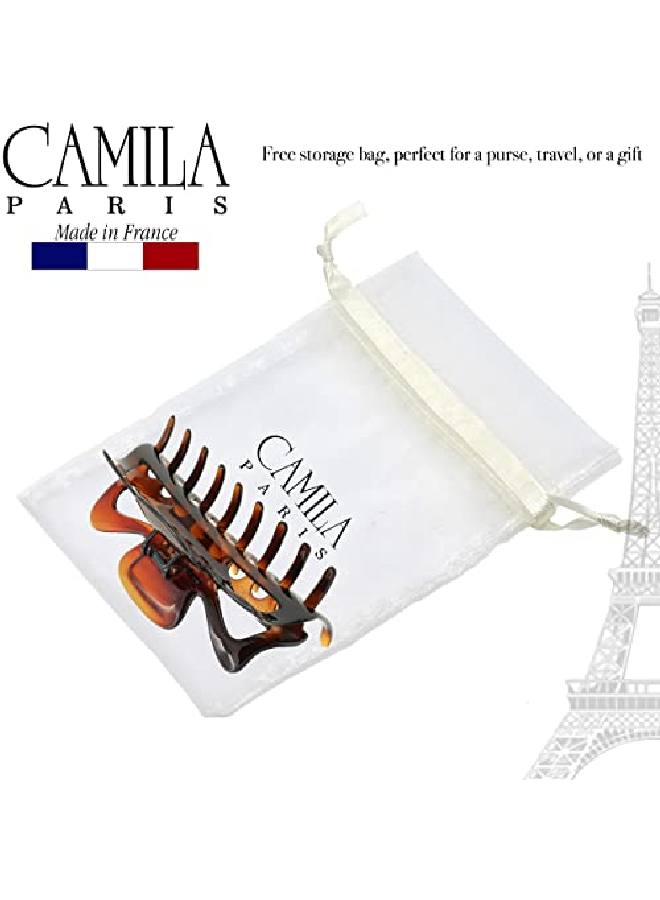 CAMILA Paris Cp41 French Large Hair Clips For Women Thick Hair For Long Curly Wavy Hair Girls Hair Claw Clip Durable Styling Big Claw Clip For Thick Hair Strong Hold No Slip Grip Made In France - Image 5