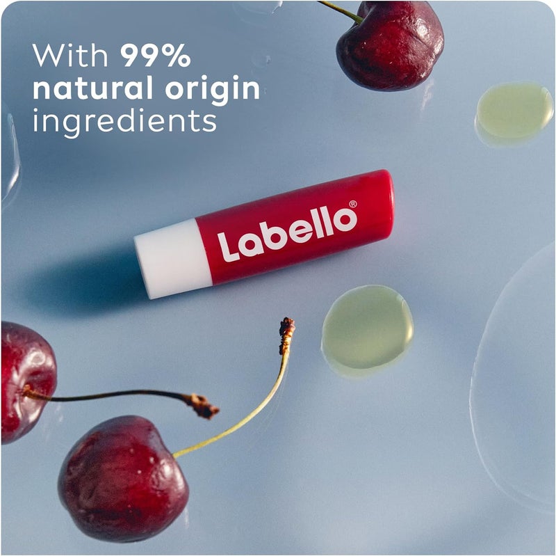 Labello Cherry Shine Lip Balm, Moisturizing Lip Care, 2x4.8g - Image 3