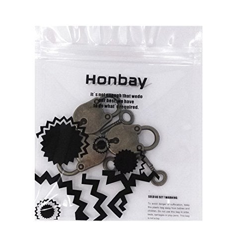 Honbay 3pcs Vintage Antique Style Mini Archaize Padlocks Key Lock with Key - Image 5