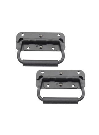 Spring Loaded Pull Handles, Surface Mount Chest Handle with Rubber Grip Handmade Chest Trunk Lifter Handle Pull Heavy Duty Hardware for Chests Trunks Crates Storage Boxes Thickened 2mm (2 Pack) - pzsku/ZD1E3C2957E364E090DD8Z/45/_/1662722309/cfdd95ab-d7ba-49d3-8865-25b6149d02cd
