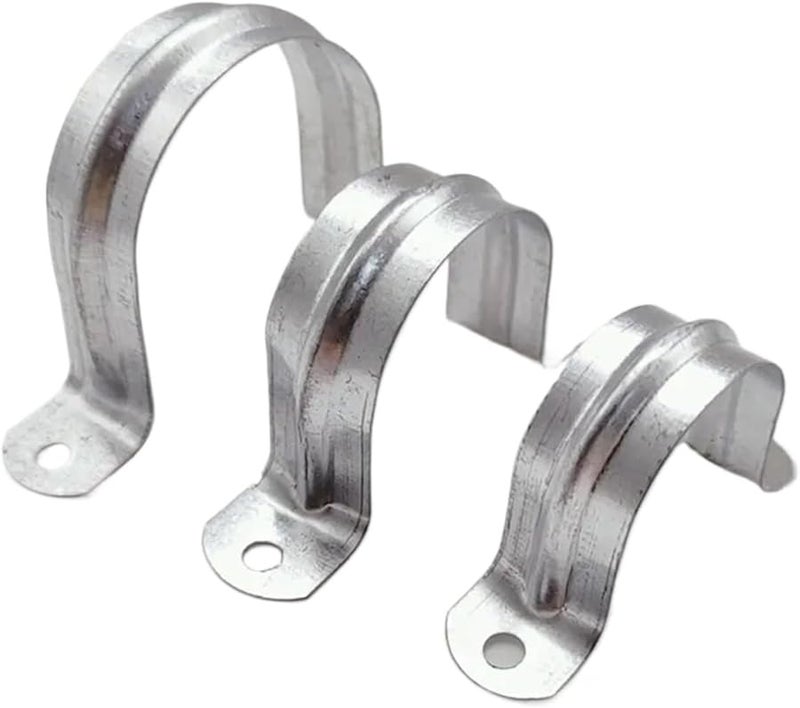 مشبك قناة على شكل حرف U من الفولاذ المقاوم للصدأ 12 مم قوس سرج لتثبيت الأنابيب 100 قطعة - Image 3