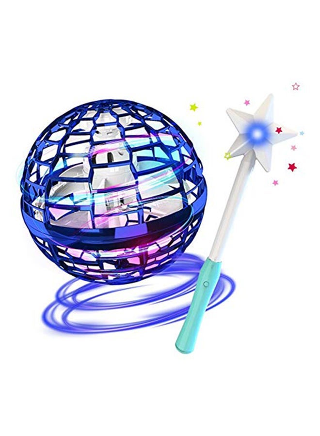 إسكدنيا Flexible Anti-Collision Flying Spinner Programmable Led Lights Ball Toy 10.4x10.2x10.2cm - Image 2