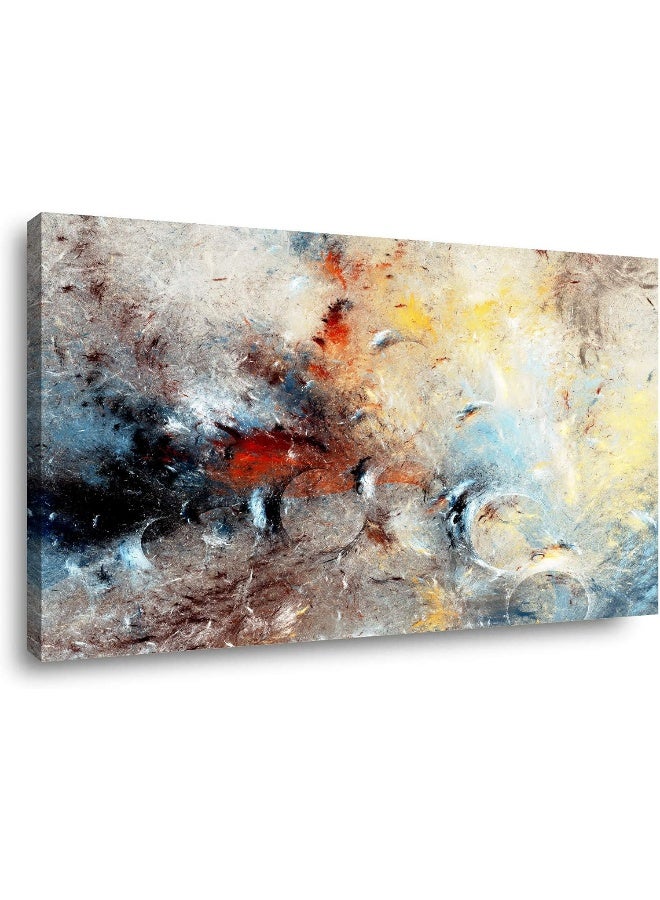 ZEYDRT Abstract Wall Art Pictures for Bedroom Abstract Canvas Wall Art Decorations For Living Room Bedroom Bathroom Office Wall Art Decor Abstract Painting Décor Framed Bathroom Wall Decor Large 24"x48" - Image 1