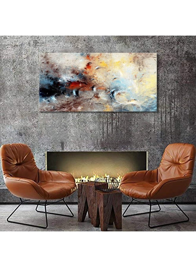 ZEYDRT Abstract Wall Art Pictures for Bedroom Abstract Canvas Wall Art Decorations For Living Room Bedroom Bathroom Office Wall Art Decor Abstract Painting Décor Framed Bathroom Wall Decor Large 24"x48" - Image 3