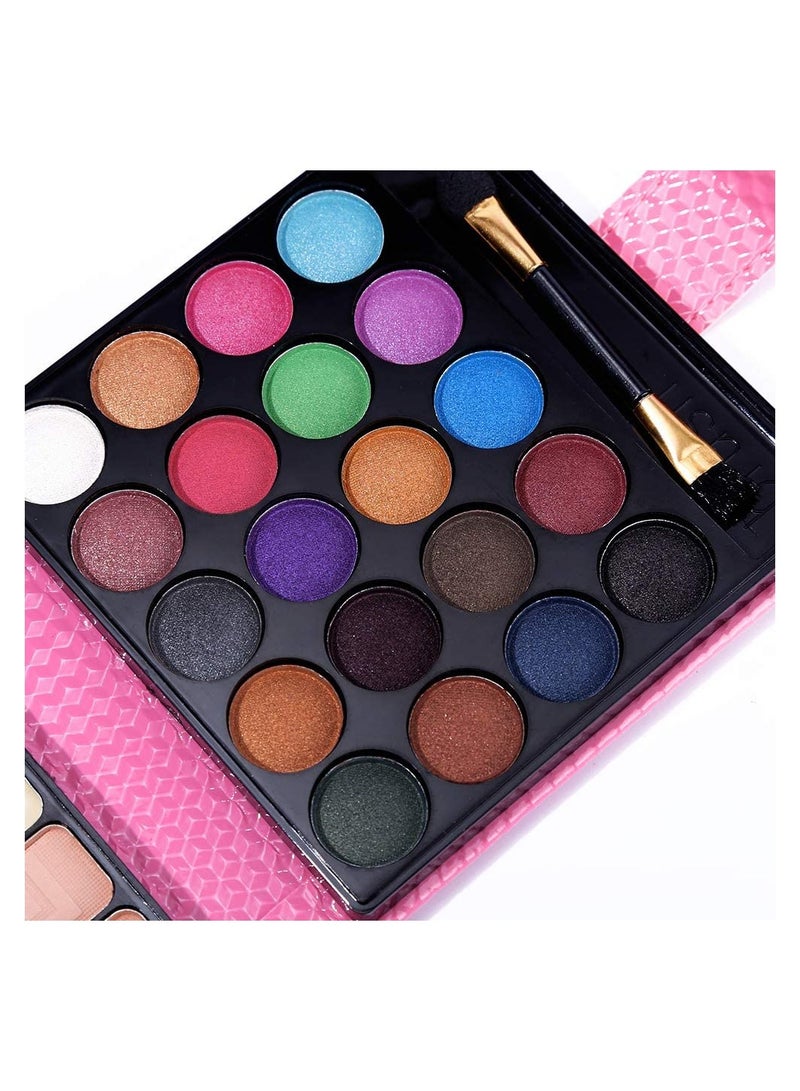 Excefore All in One Makeup Kit - 20 Eyeshadow, 6 Lip Glosses, 3 Blushers, 2 Powder, 1 Concealer, 1 Mirror, 1 Brush, Make Up Gift Set for Teen Girls, Beginners And Pros  - Image 5