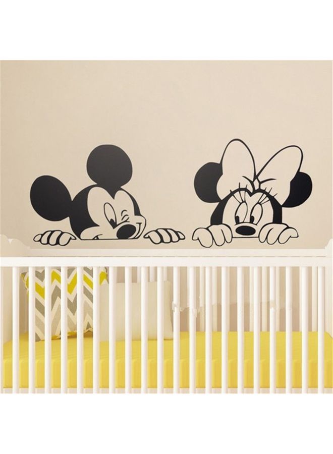 NIBEMINENT Exquisite Mickey Carved Wall Sticker Black - Image 2