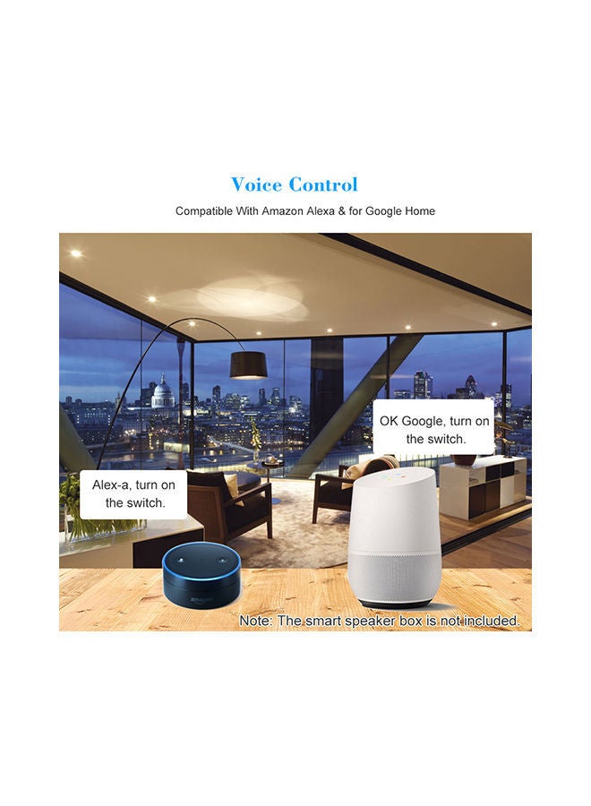 نيبمينينت مفتاح ذكي يعمل بالواي فاي متعدد الألوان 15x5x12سم - Image 3