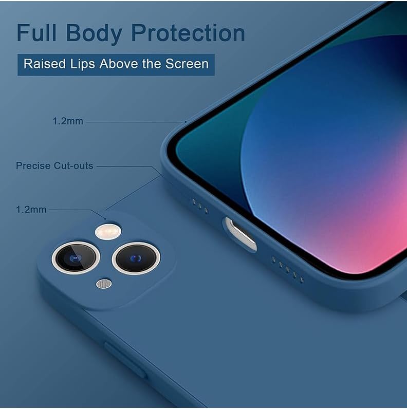 Theodor Protective Slim Fit Case Liquid Silicone Cover With Full Body Protection Anti-Scratch Shockproof Case For Iphone 15 Blue Teacher Voice Copy Multicolour Mcpls15Bluea063 - Image 2