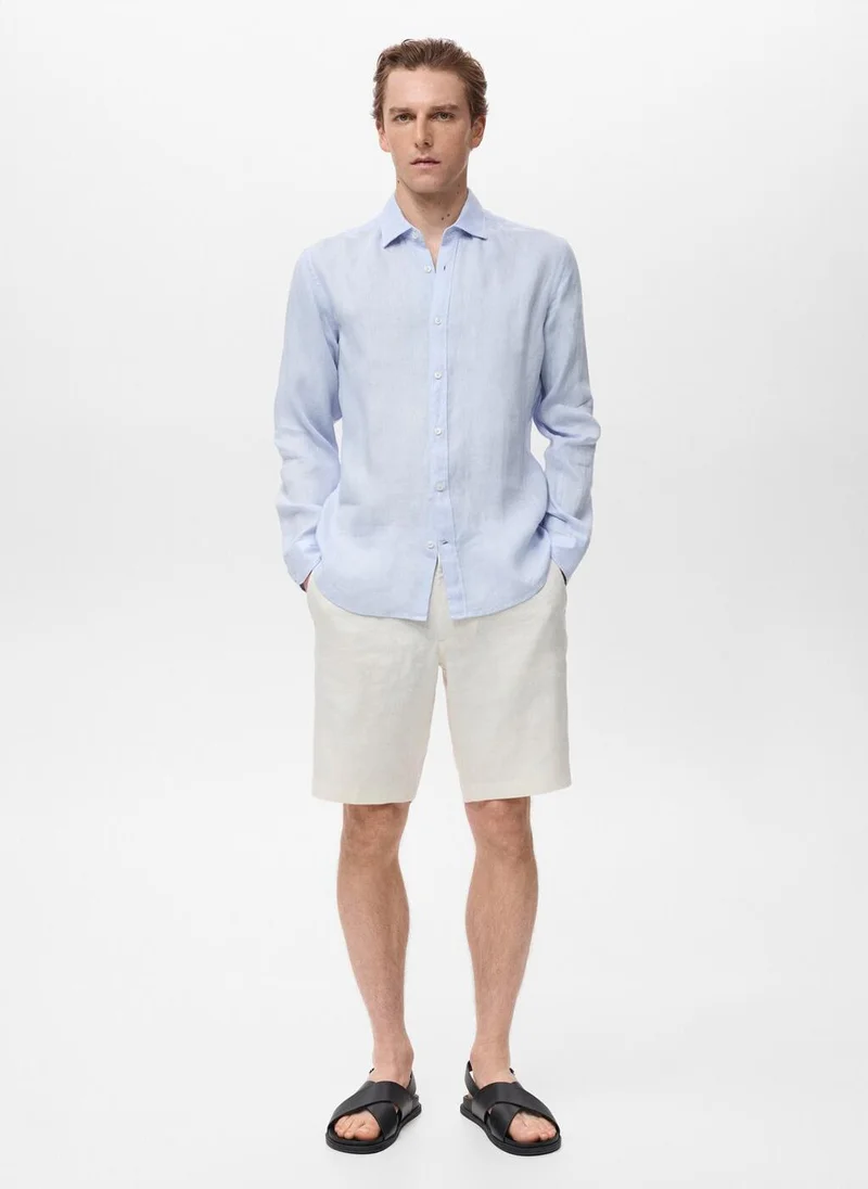 Mango Man Linen 100% Shirt
