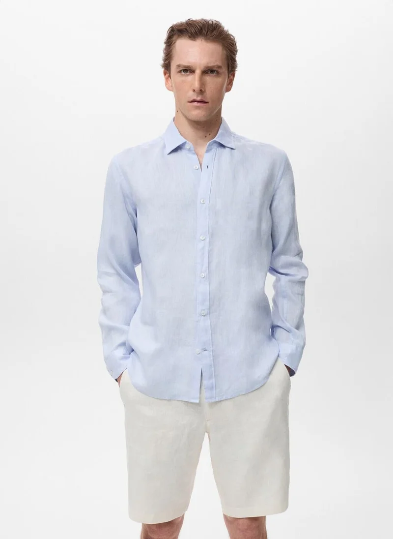 Mango Man Linen 100% Shirt