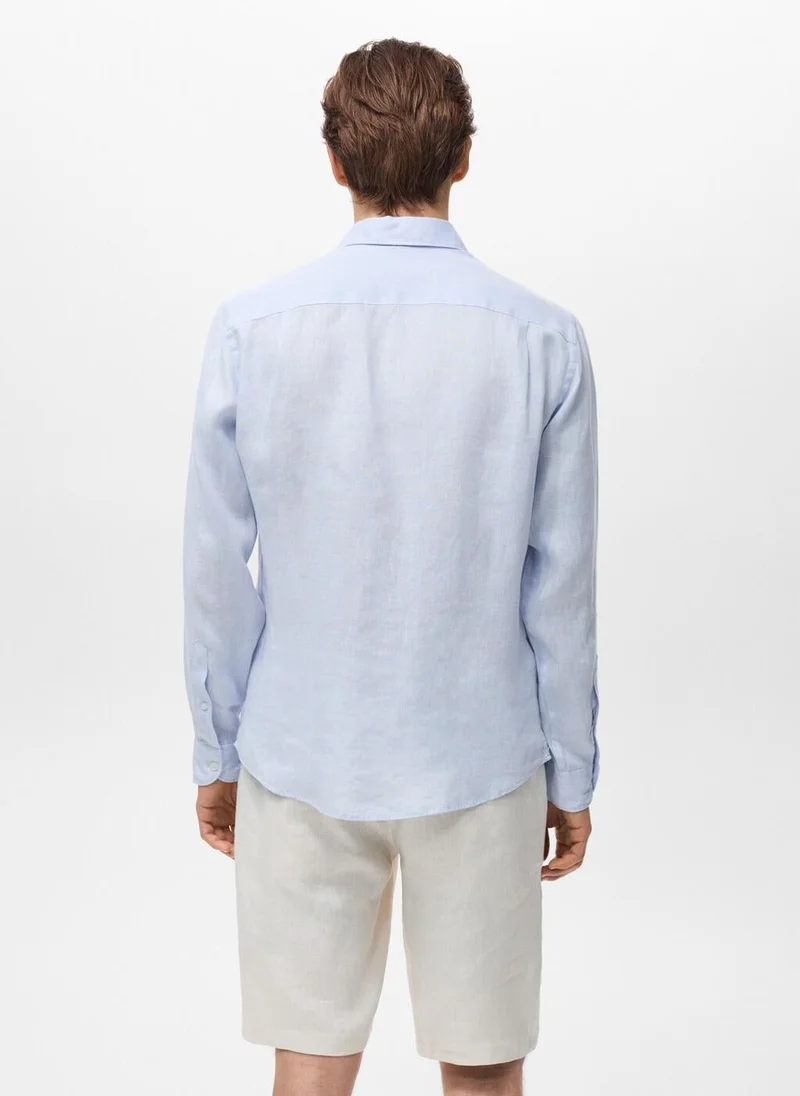 Mango Man Linen 100% Shirt