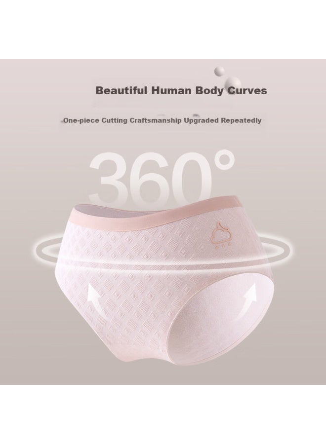 Snowflying Women's Underwear, Pure Cotton Antibacterial Crotch, Thin Summer Mid-rise Seamless Breathable Cute Girl Shorts, New Style - Image 2