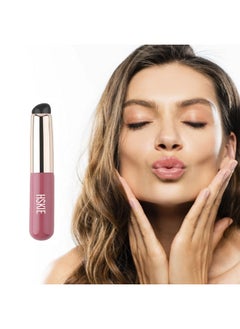 HSKIE Silicone Lip Brush With Lid Silicone Angled Concealer Brush Like Fingertips Q Soft Angled Concealer Makeup Brush Tool New Portable Round Head Silicone Makeup Brush Lip Brush  - Image 2