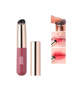 HSKIE Silicone Lip Brush With Lid Silicone Angled Concealer Brush Like Fingertips Q Soft Angled Concealer Makeup Brush Tool New Portable Round Head Silicone Makeup Brush Lip Brush  - Image 1