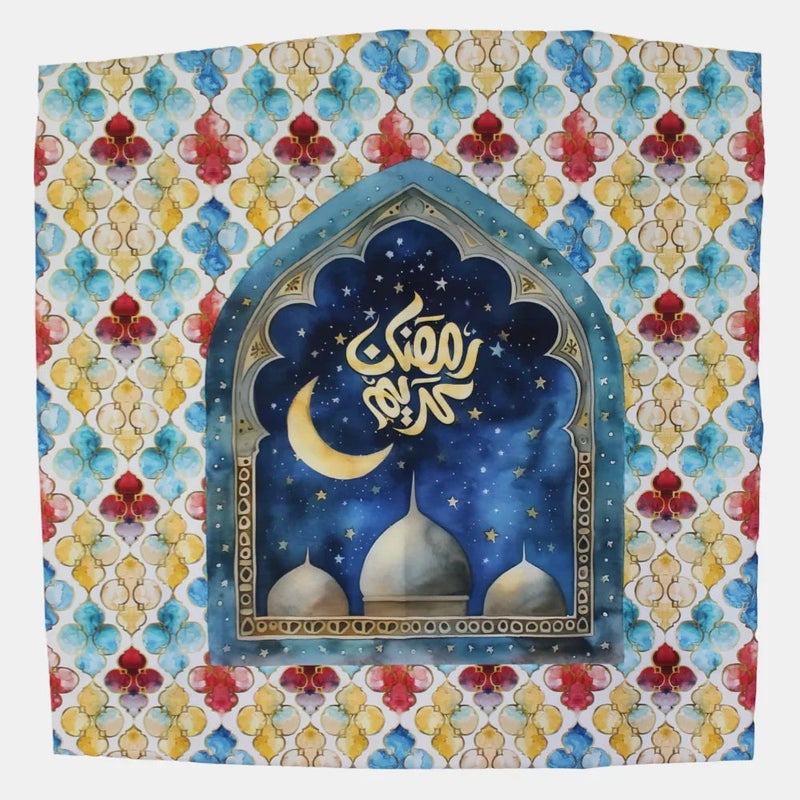 OKO Printed Cotton Tablecloth – "Ramadan Kareem" - Image 1