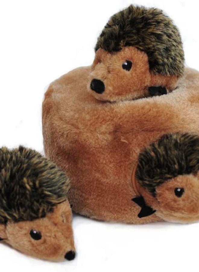 ZippyPaws Woodland Friends Burrow, Interactive Squeaky Hide and Seek Plush Dog Toy - Image 1