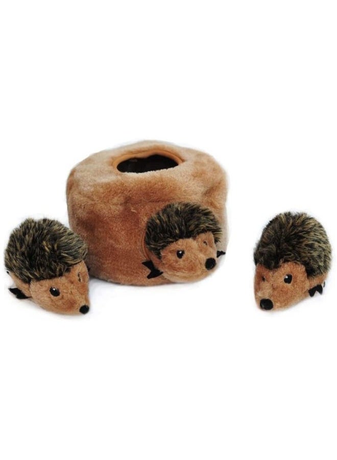ZippyPaws Woodland Friends Burrow, Interactive Squeaky Hide and Seek Plush Dog Toy - Image 2