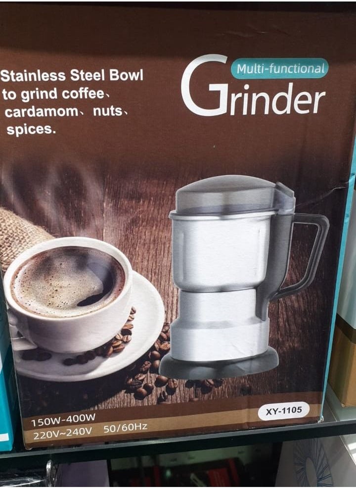 Generic - XY-1105 Grinder for Coffee, Nuts, Cardamom and Spices with Stainless Steel Bowl 400 Watt - Image 1