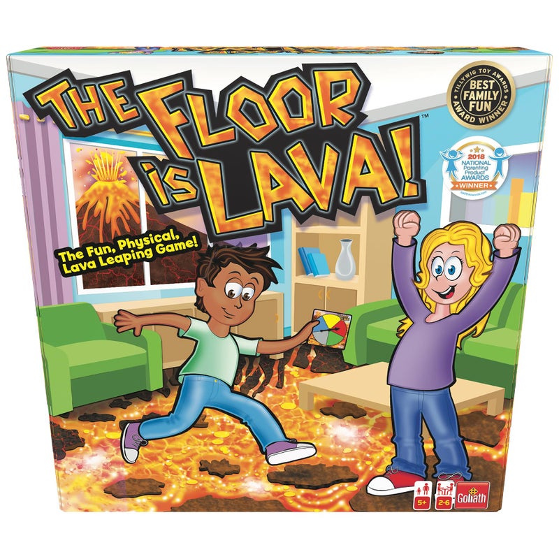 Endless Games The Original The Floor is Lava! Game by Endless Games - Interactive Game For Kids And Adults - Promotes Physical Activity - Indoor And Outdoor Safe - Image 1