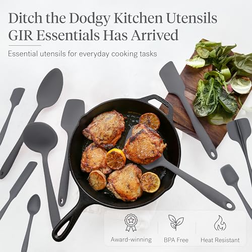 Get It Right GIR: Get It Right 10-Piece Silicone Essentials Kitchen utensils set - Ladle, Spatula, Flip, Spoon & Spoonula - Non toxic cooking utensils for Nonstick Cookware, Cooking and Baking - Confetti - Image 2