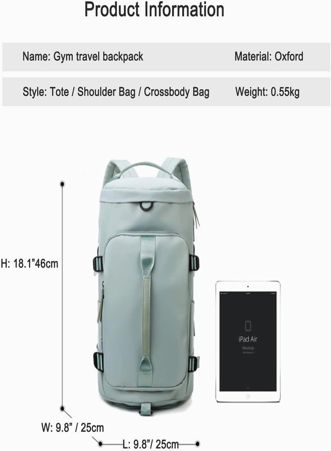 XVIA 2-in-1 Travel Duffel Backpack, Large Convertible Gym Bag, Foldable Weekender, Waterproof Multipurpose Luggage for Men Women, Cabin Size Carry On, Lightweight Sports & Travel Bag (Green) - Image 4