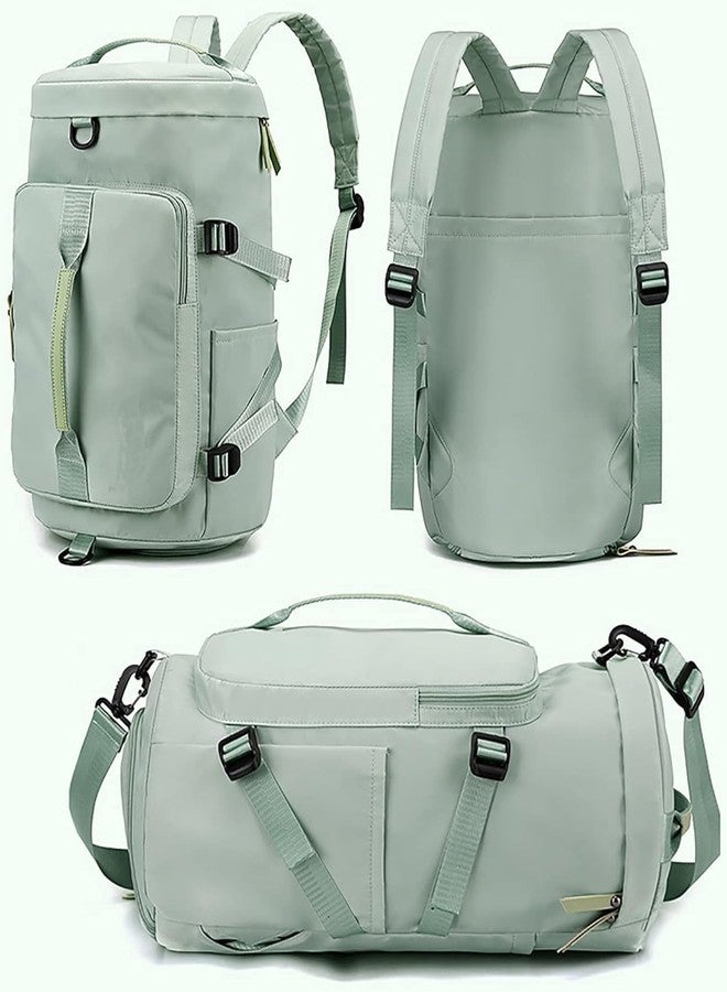 XVIA 2-in-1 Travel Duffel Backpack, Large Convertible Gym Bag, Foldable Weekender, Waterproof Multipurpose Luggage for Men Women, Cabin Size Carry On, Lightweight Sports & Travel Bag (Green) - Image 3