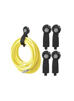 SYOSI Strong Magnetic Hooks, 4 Pcs 50 Pounds, Duty With Rubber Coating, Convenient for Hanging and Organizing, Tool Organization for Garage, Garden, House, Ropes, Hanging, Magnetic for Indoor Outdoor  - Image 1
