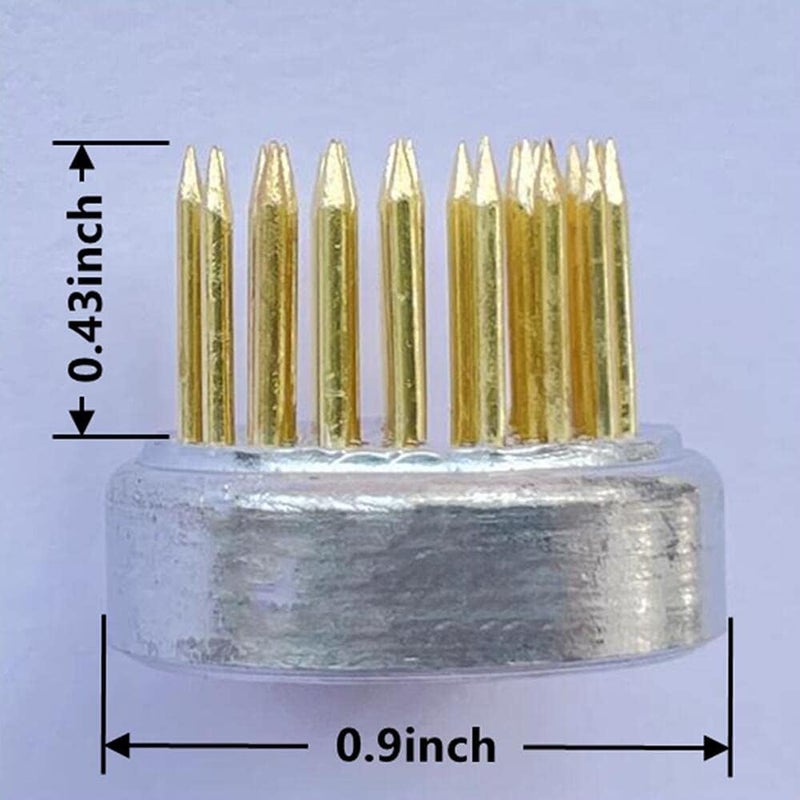 Eggone 10Pcs Floral Frogs 23mm/0.9inch Round Kenzans Mini Flower Frog Pin Frog Japanese Ikebana Spiky Frog Fixed Tools Metal Flower Arranger Tool Pin Holder for Small Vase - Image 3