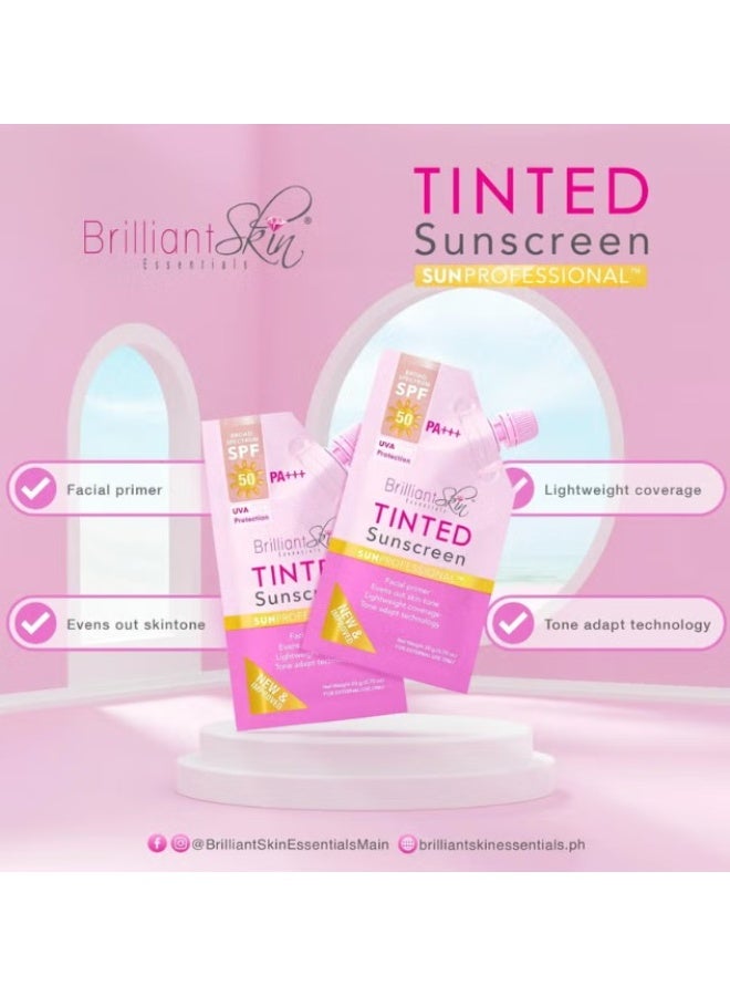 Brilliant Skin 2-IN-1 Sunscreen Combo Tinted SPF 50 Sunscreen 20g + SPF 30 Gel-Cream Sunscreen 50g – Hydrating UVA UVB Protection Lightweight Face Sunscreen Set - Image 5
