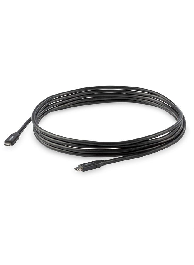 Startech.com USB C To USB C Cable - 10 ft / 3m - USB-IF Certified - 5A PD - USB 2.0 - USB Type C Charging Cable - USB C Fast Charge Cable (USB2C5C3M) - Image 2