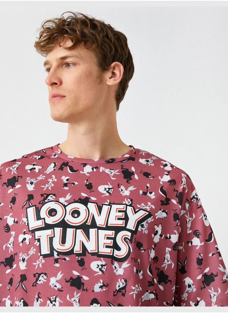 كوتون Looney Tunes Oversized T-Shirt Licensed Printed