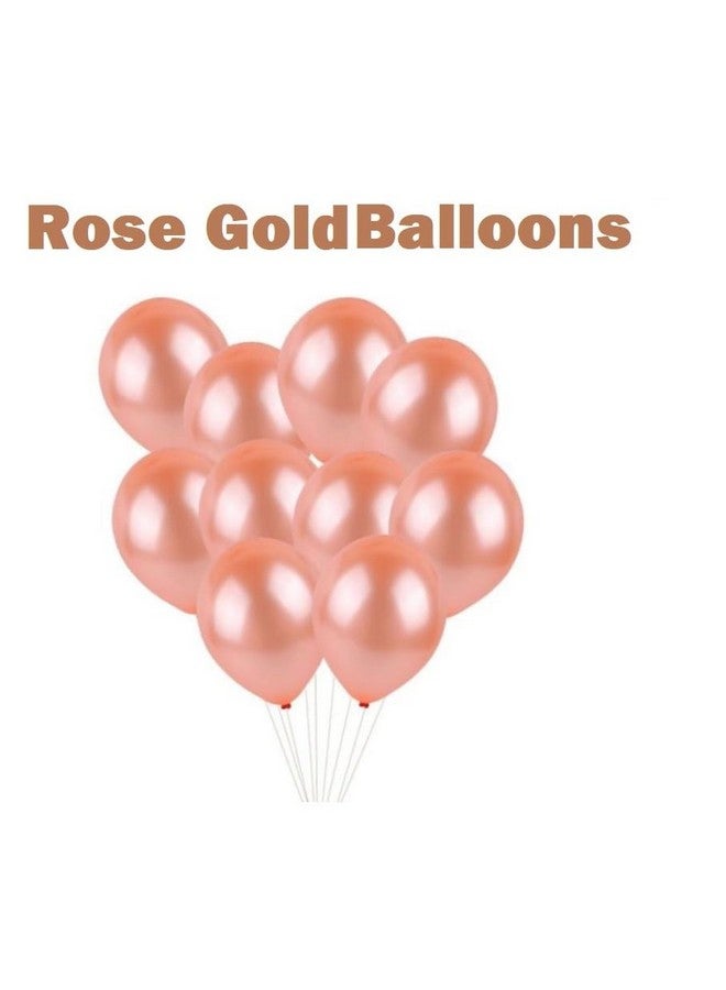 هونج كونج بالونز مجموعة بالونات HK المطاطية من 58 قطعة باللون الذهبي الوردي مع لافتة عيد ميلاد سعيد ومجموعة زينة قوس البالونات مع مضخة بالونات قصاصات لتزيين أعياد الميلاد، موضوع زينة عيد ميلاد باللون الذهبي الوردي للفتيات - Image 4