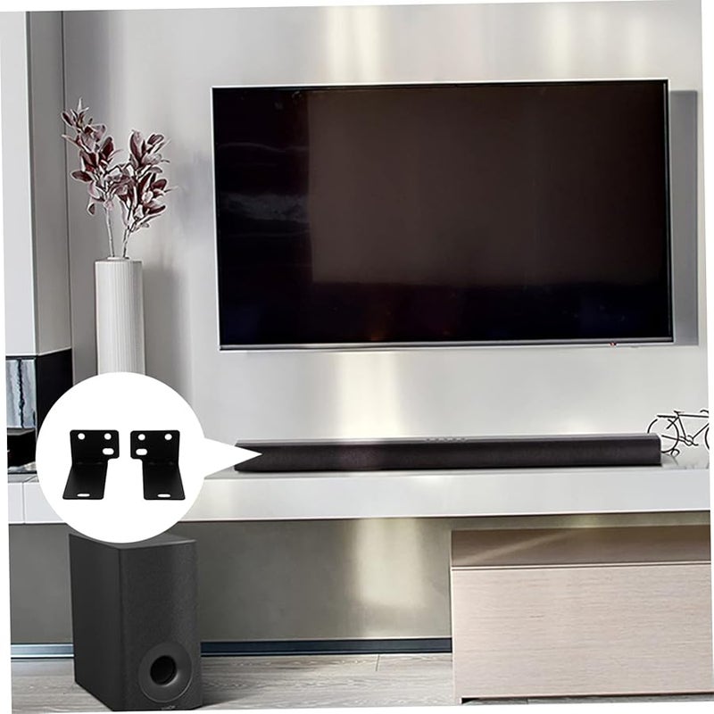 Cabilock Heavy Duty Wall Mounted Speaker Bracket Space Saving Home Audio Holder - Image 5