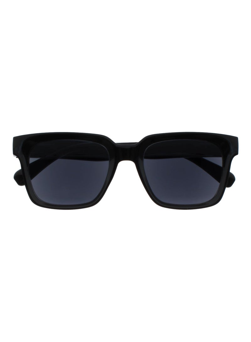 OPULIZE ERA Sunglasses for Women Men, Oversized Rectangular Frame with Spring Hinges, Polarised Black Tinted Lens With UV400 Protection,Anti-reflective & Anti-Glare, Black (Pack of 1) - Image 2