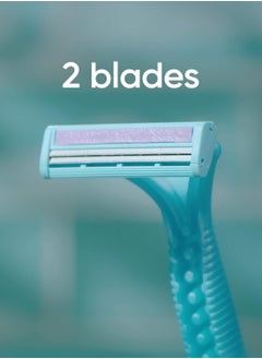 Venus Gillette Simply Venus Disposable Razor for Women, 2 Blades 8+4 Pieces  - Image 2