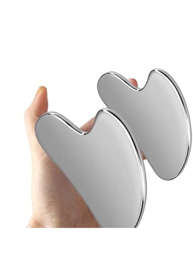 Face Massage Roller Stainless Steel for Body, Face, Neck and Eyes, Durable Gua Sha, Gua Sha Skin Care Gift Stainless Steel for Women wrinkle and anti-aging - Image 3