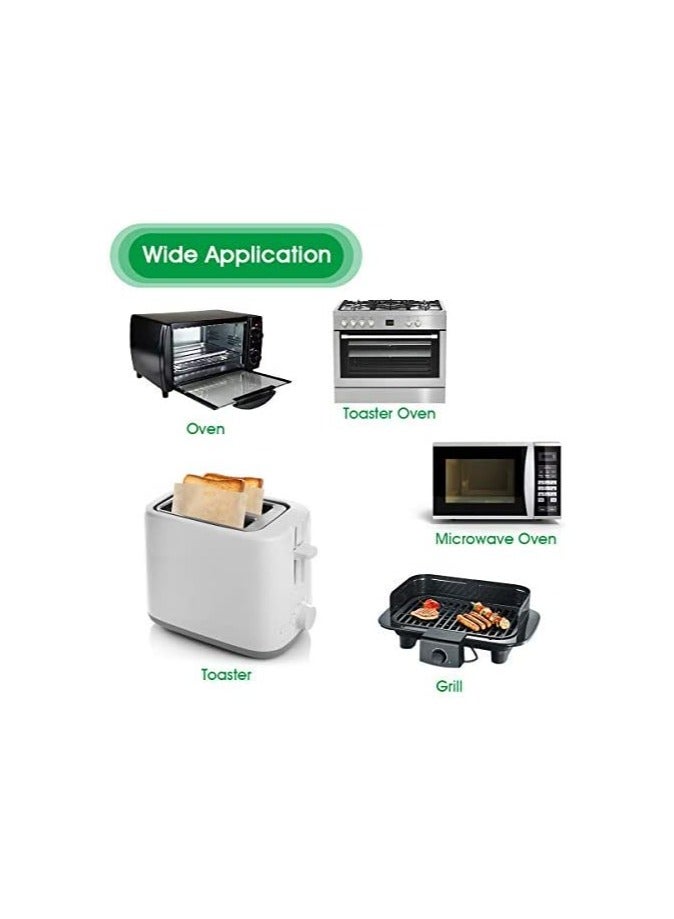 Excefore Toaster Bags, 12 Pack Reusable Nonstick Toast Bags for Heat Resistant, 3 Sizes Sandwich Toaster Bags Oven Bags for Toast Cheese Sandwiches, Pizza - Image 3