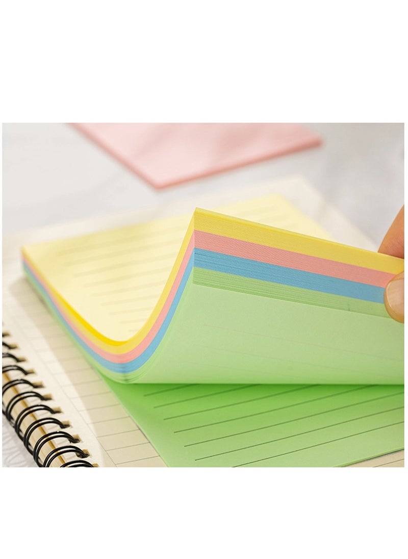 Deli - 100-Sheet Lined Sticky Notes Pastel Colours 3x5 Inch Size - Image 1