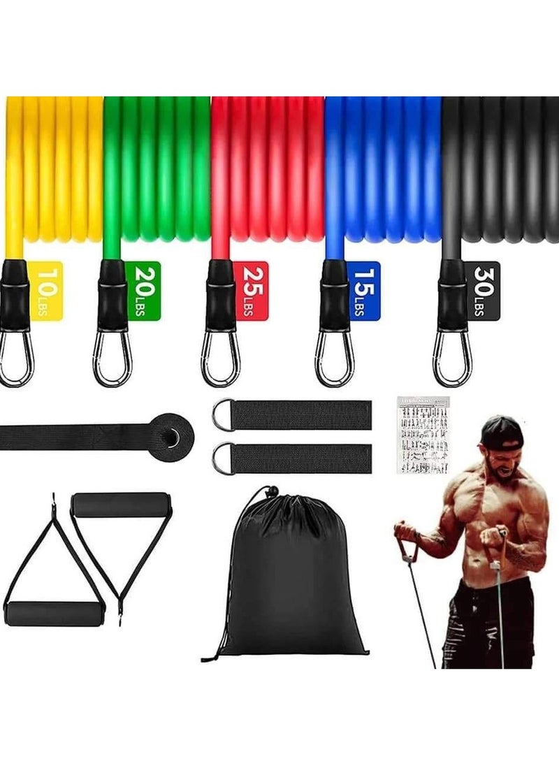 Generic Resistance bands set 11 x 1 - a complete gym in a bag OM  - Image 3