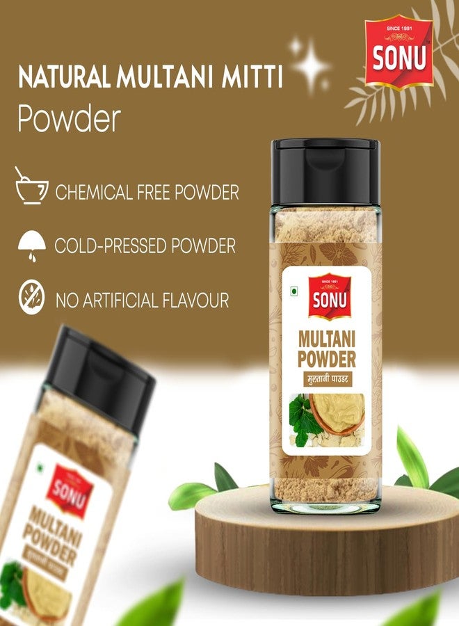 Sonu Multani Mitti Powder for Face Pack, Pure & Natural, Fuller's Earth/Betnonite Clay, Chemical Free(200g) - Image 3