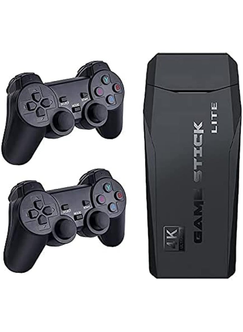 Classic M8 Game Stick 4K Game Console with Two 2.4G Wireless Gamepads Dual Players HDMI Output Built in 3500 Classic Games Compatible with Android TV/PC/Laptop/Projector  - Image 2
